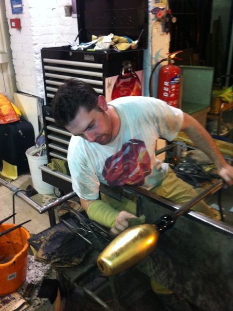 Alister with Gold Vase