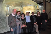 Graham, Karin, Lynn, Brian, Ian, Kari and Larry at Frauenau Glass Museum